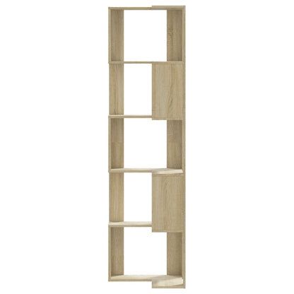 Libreria Angolare 5Ripiani Rovere Sonoma 50x50x179 cm Legno