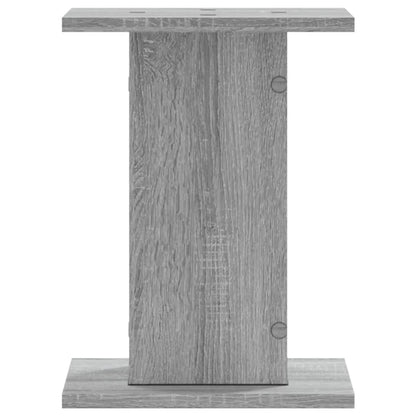 Supporti Altoparlanti 2 pz Grigio Sonoma 30x30x40cm Multistrato