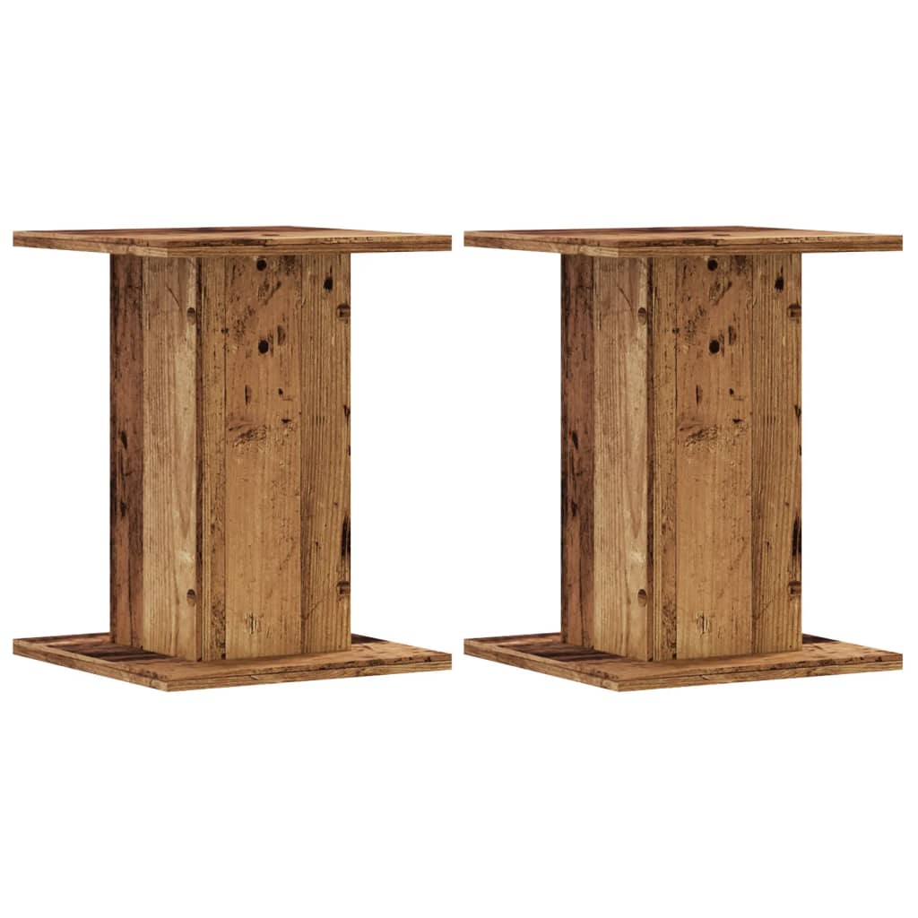 Supporti Altoparlanti 2 pz Legno 30x30x40 cm Legno Multistrato