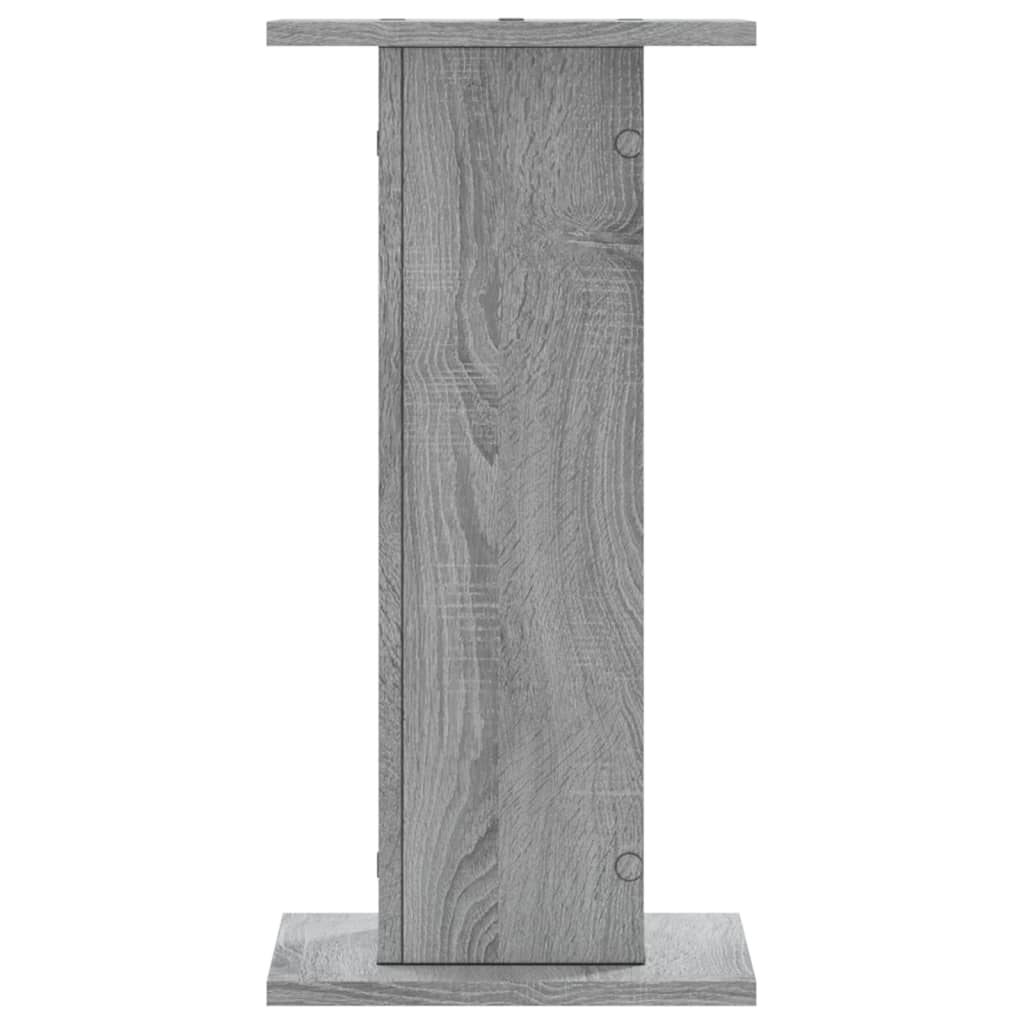 Supporti Altoparlanti 2 pz Grigio 30x30x40 cm in Multistrato