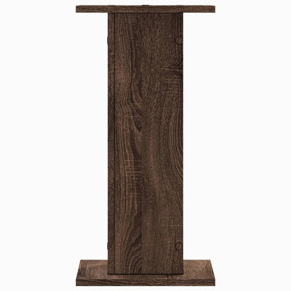 Supporti Altoparlanti 2 pz Marrone 30x30x60cm Legno Multistrato