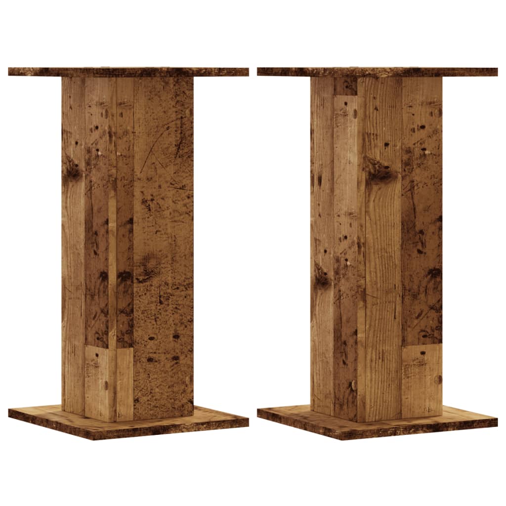 Supporti Altoparlanti 2 pz Legno 30x30x60 cm Legno Multistrato