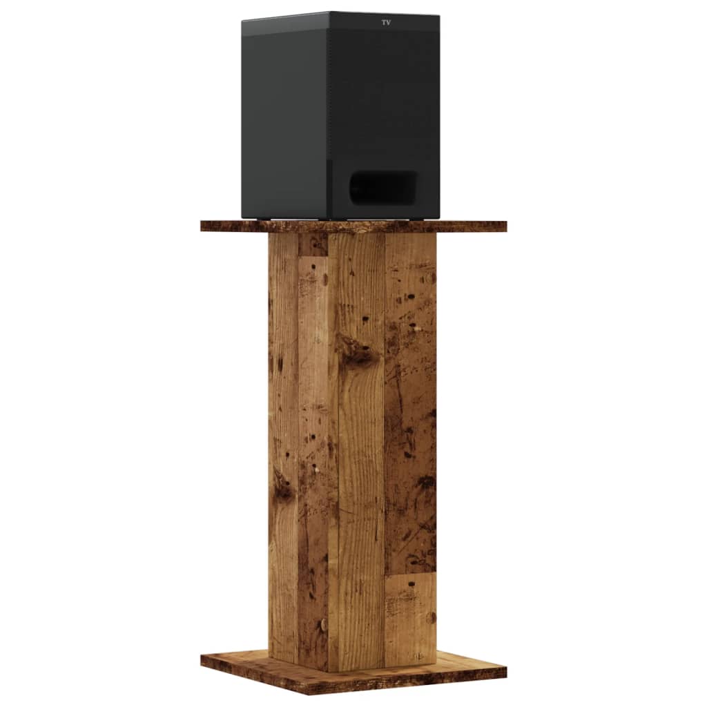 Supporti Altoparlanti 2 pz Legno 30x30x60 cm Legno Multistrato