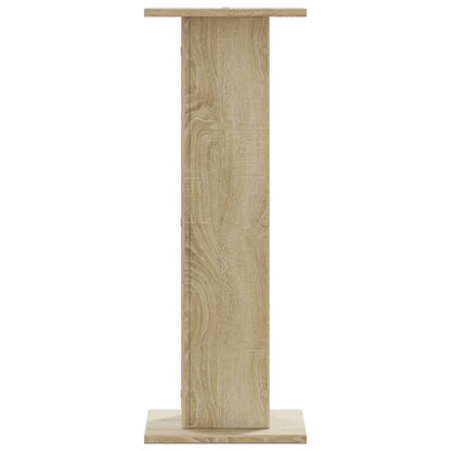 Supporti Altoparlanti 2 pz Rovere 30x30x80 cm in Multistrato