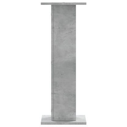 Supporti Altoparlanti 2 pz Grigio 30x30x80 cm Legno Multistrato