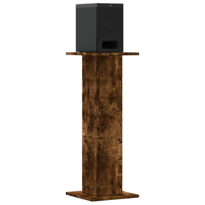 Supporti Altoparlanti 2 pz Rovere 30x30x80 cm Legno Multistrato