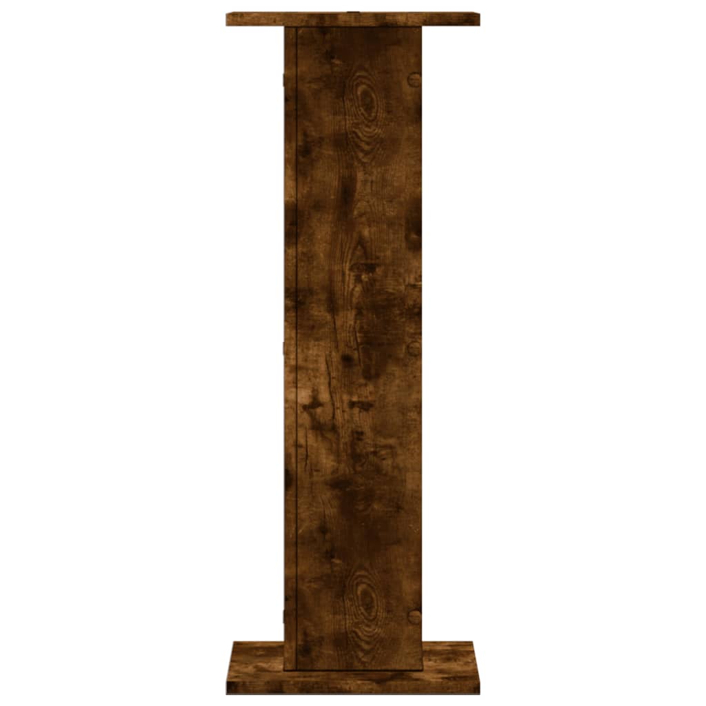 Supporti Altoparlanti 2 pz Rovere 30x30x80 cm Legno Multistrato