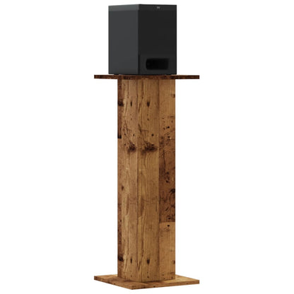 Supporti Altoparlanti 2 pz Legno 30x30x80 cm Legno Multistrato