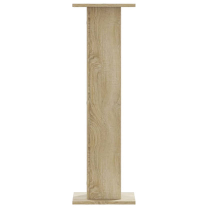 Supporti Altoparlanti 2 pz Rovere 30x30x95 cm in Multistrato