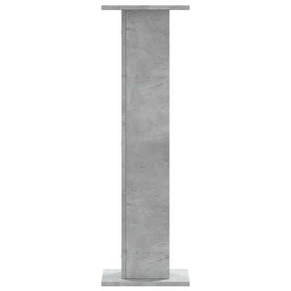 Supporti Altoparlanti 2 pz Grigio 30x30x95 cm Legno Multistrato