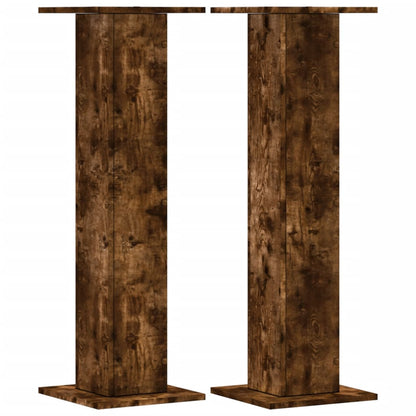 Supporti Altoparlanti 2 pz Rovere 30x30x95 cm Legno Multistrato