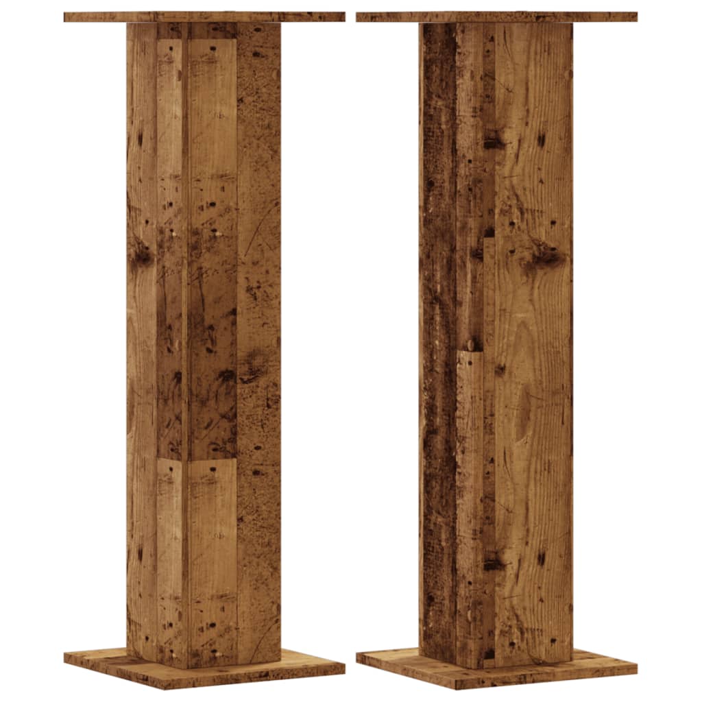Supporti Altoparlanti 2 pz Legno 30x30x95 cm Legno Multistrato
