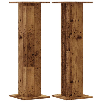 Supporti Altoparlanti 2 pz Legno 30x30x95 cm Legno Multistrato