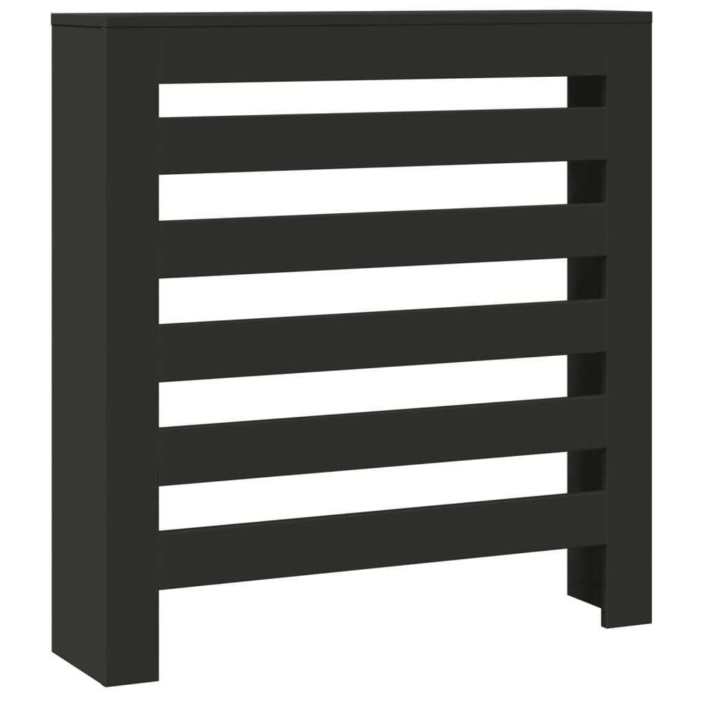 Copertura Termosifone Nera 78x20x82 cm Legno Multistrato