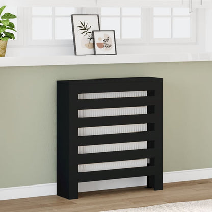 Copertura Termosifone Nera 78x20x82 cm Legno Multistrato