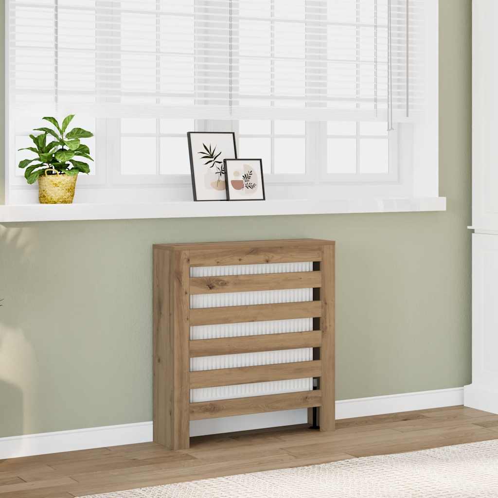 Copertura Termosifone Rovere Artigianale 78x20x82cm in Legno