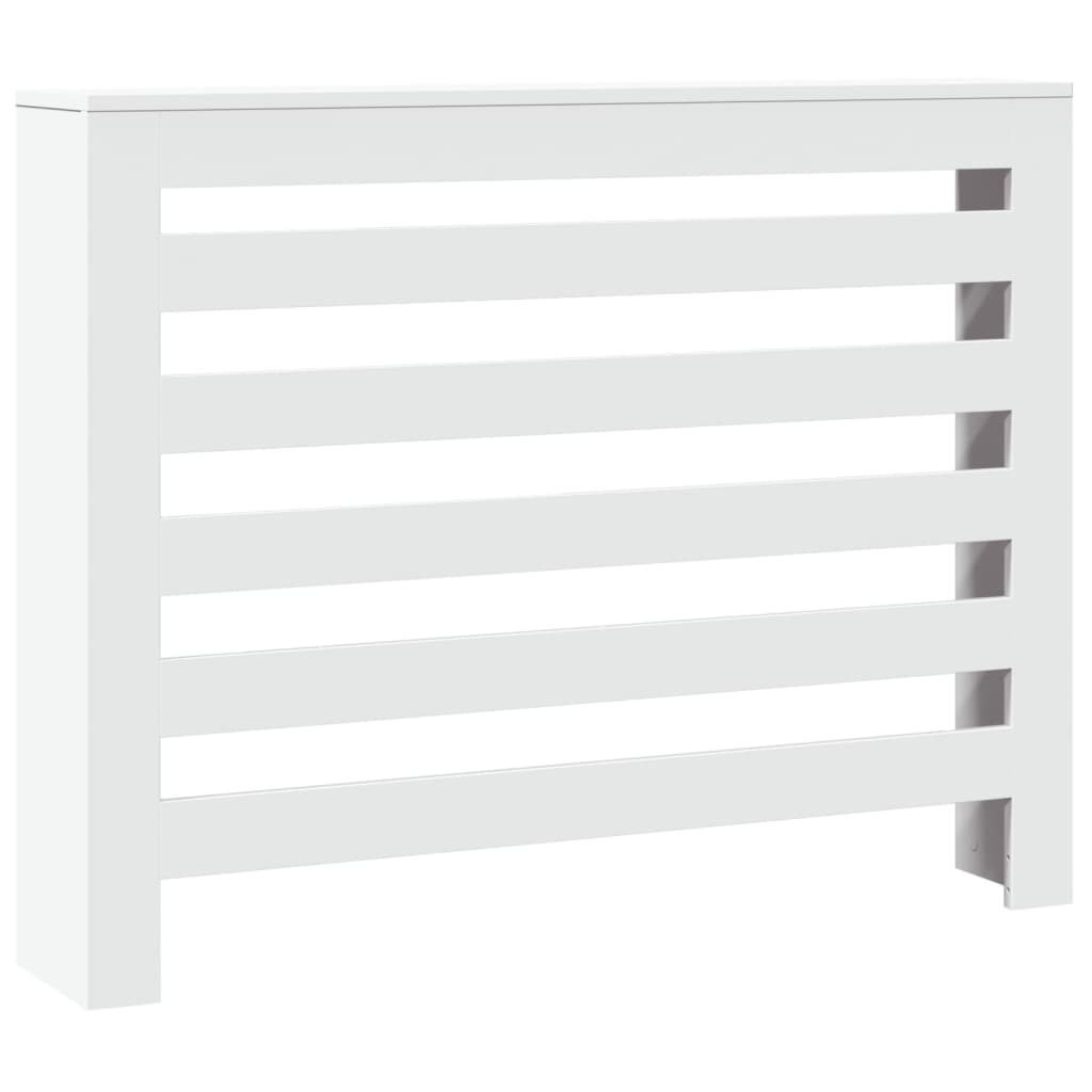 Copertura Termosifone Bianca 104x20x82 cm in Legno Multistrato