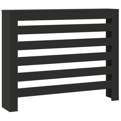 Copertura Termosifone Nera 104x20x82 cm Legno Multistrato