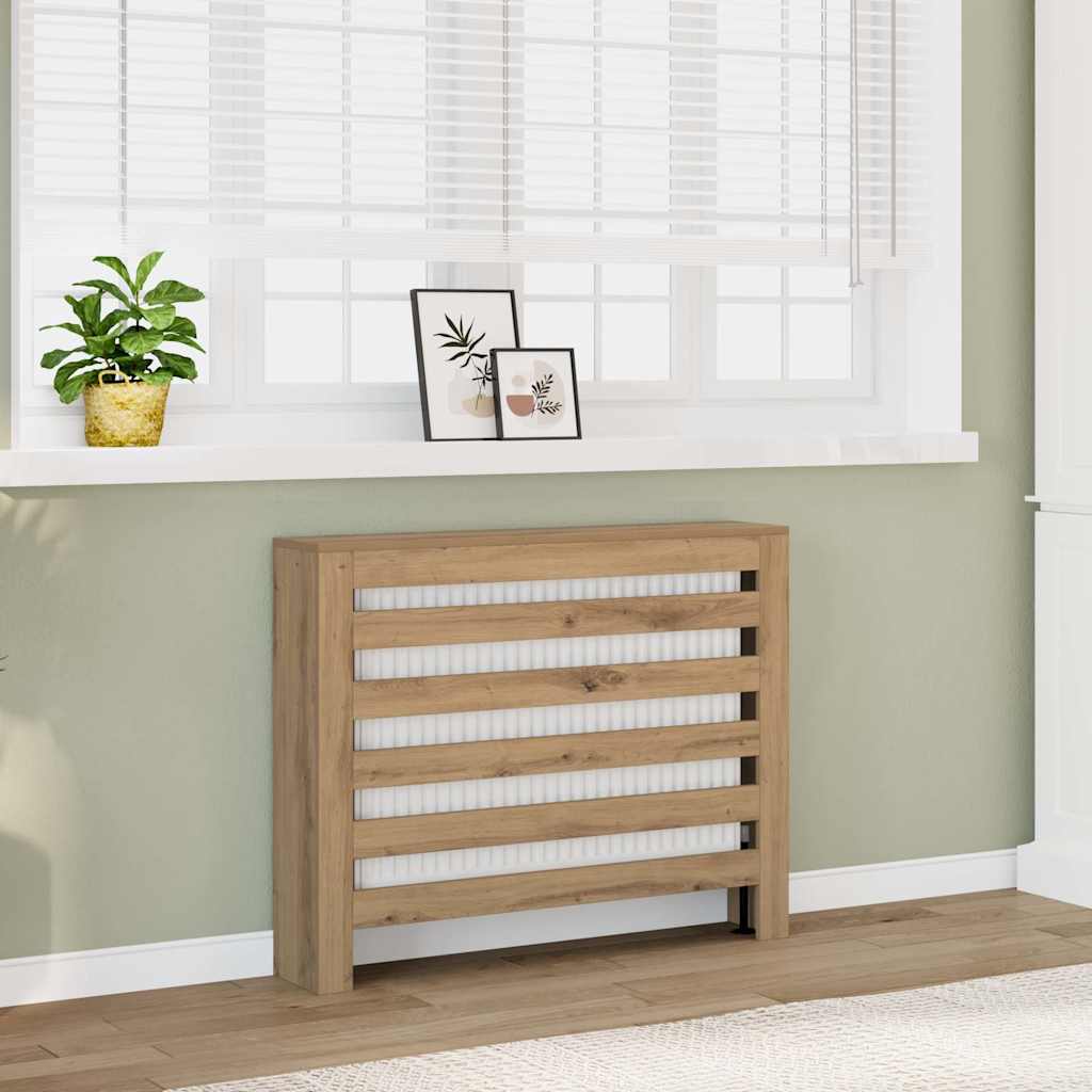 Copertura Termosifone Rovere 104x20x82 cm in Legno Multistrato