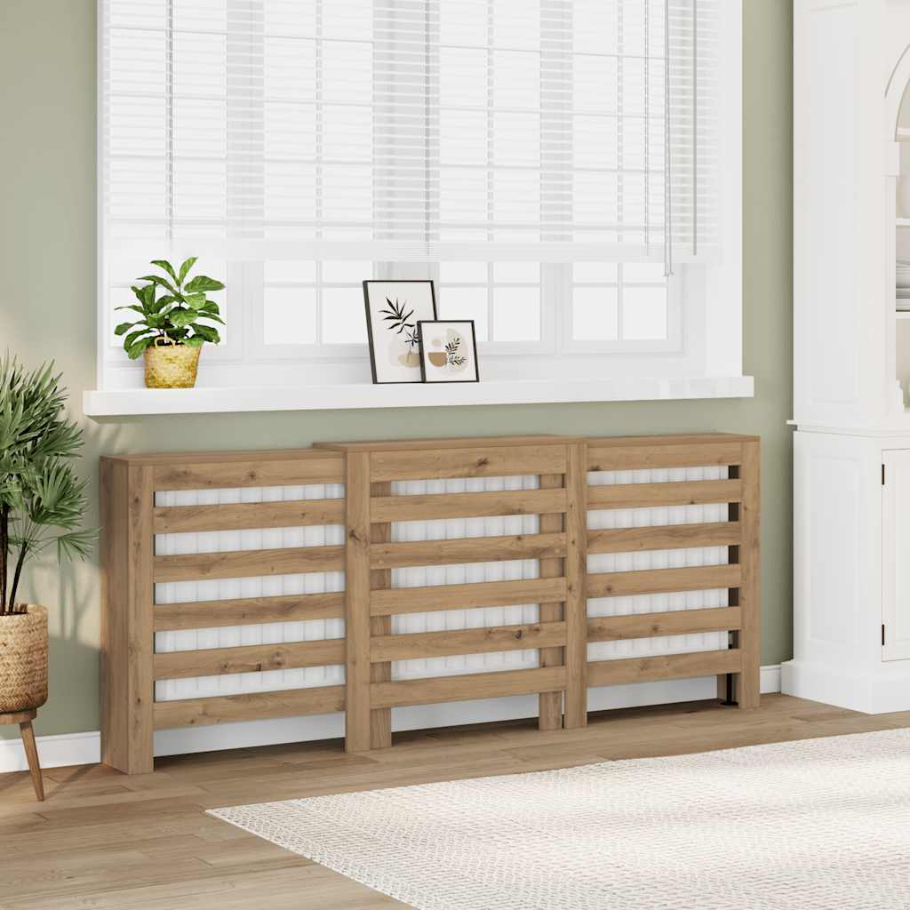 Copertura Termosifone Rovere Artigianale 205x21,5x83,5 cm Legno