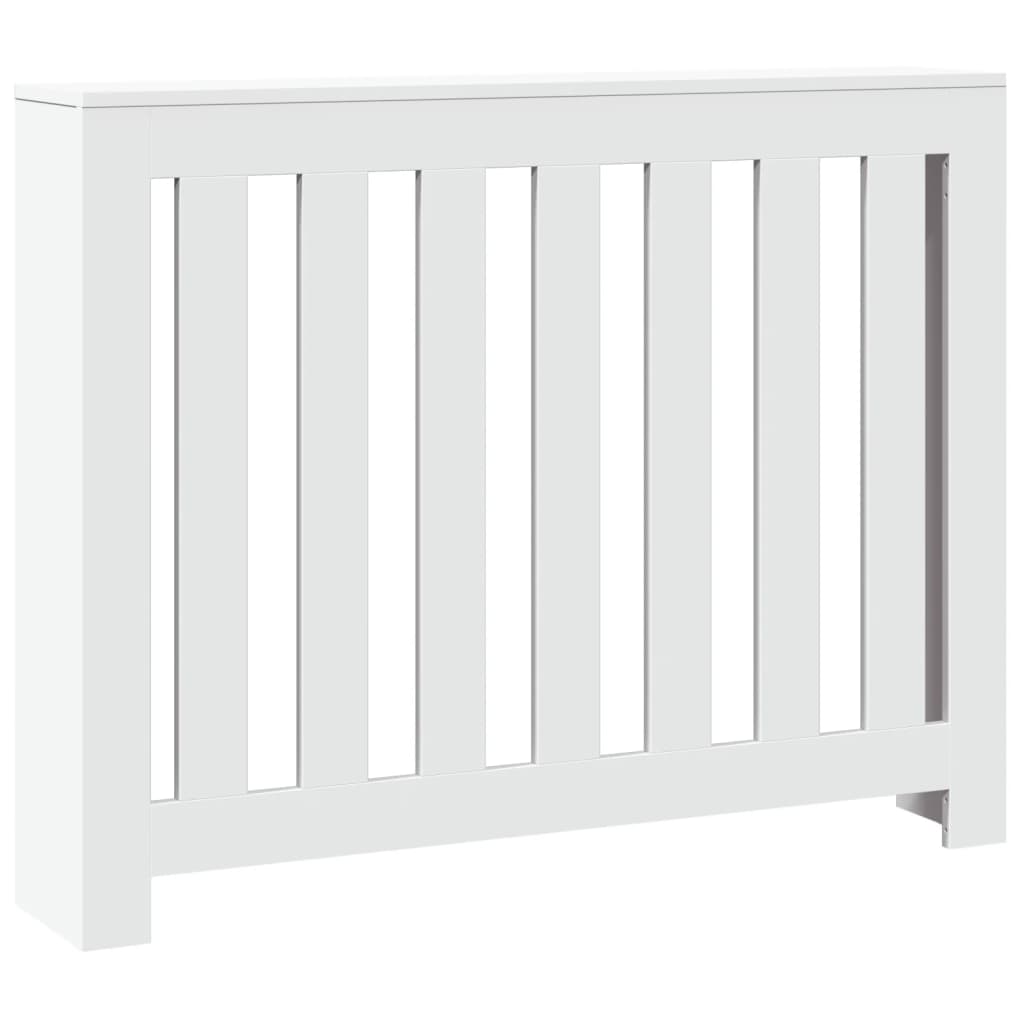 Copertura Termosifone Bianca 104x20x82 cm in Legno Multistrato