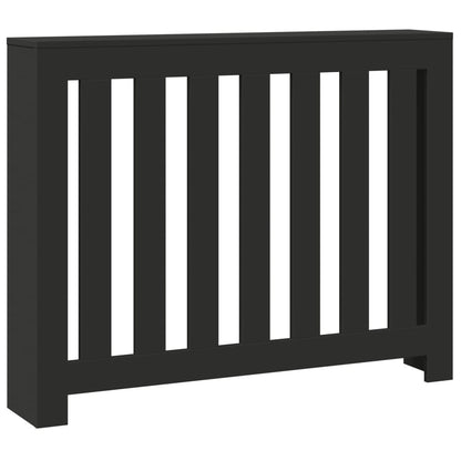 Copertura Termosifone Nera 104x20x82 cm Legno Multistrato