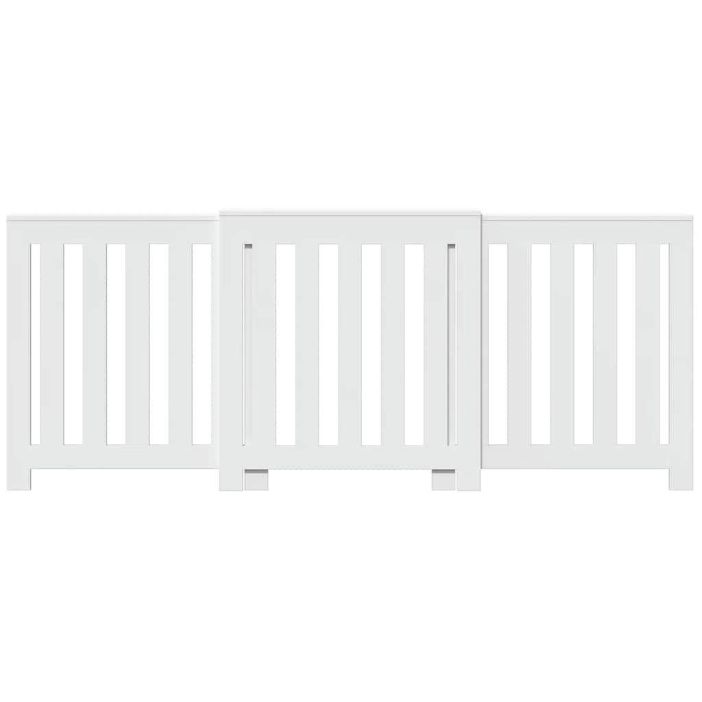 Copertura Termosifone Bianca 205x21,5x83,5 cm Legno Multistrato