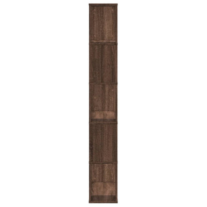 Libreria 5 Ripiani Rovere Marrone 80,5x23,5x162,5cm Multistrato