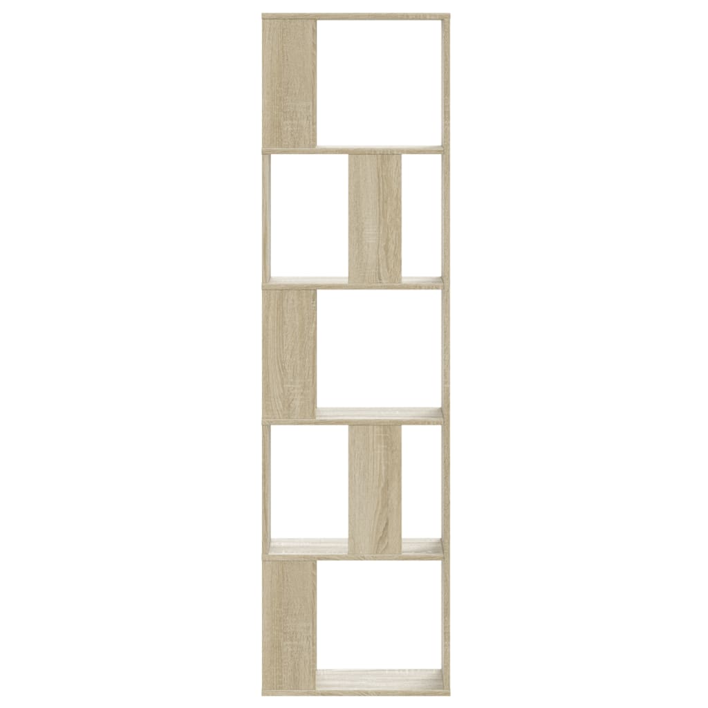 Libreria 5 Ripiani Rovere Sonoma 45x23,5x162,5cm Multistrato