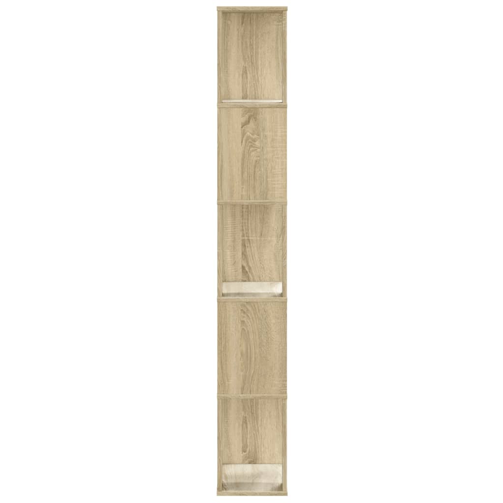 Libreria 5 Ripiani Rovere Sonoma 45x23,5x162,5cm Multistrato