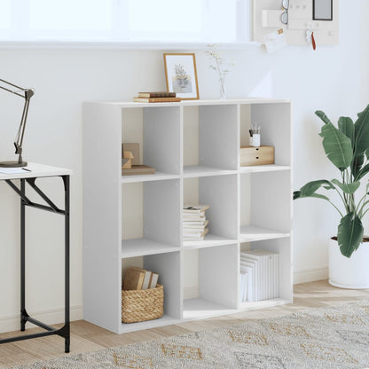 Libreria Bianca 102x32x102 cm in Legno Multistrato