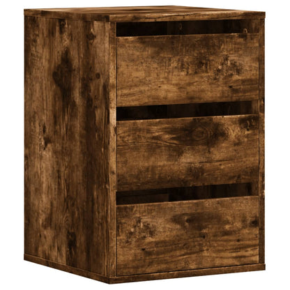 Cassettiera Angolare Rovere Fumo 40x41x58cm Legno Multistrato