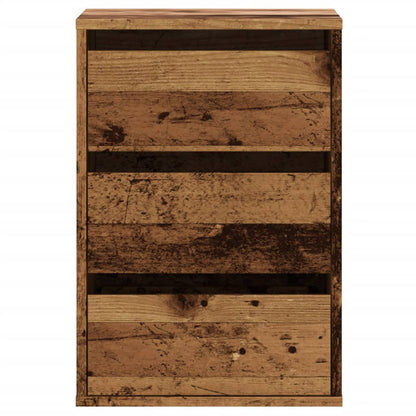 Cassettiera Angolare Legno Antico 40x41x58 cm Legno Multistrato