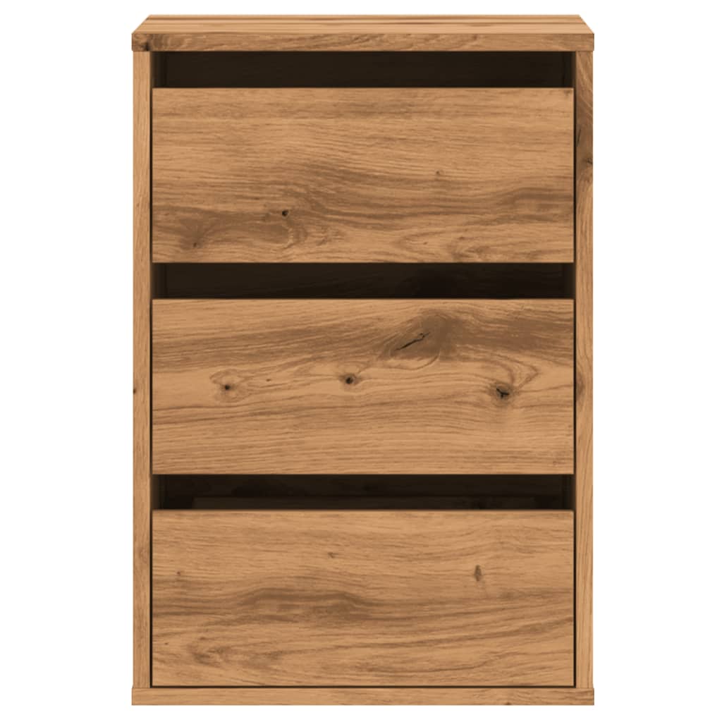 Cassettiera Angolare Rovere Artigianale 40x41x58cm Multistrato