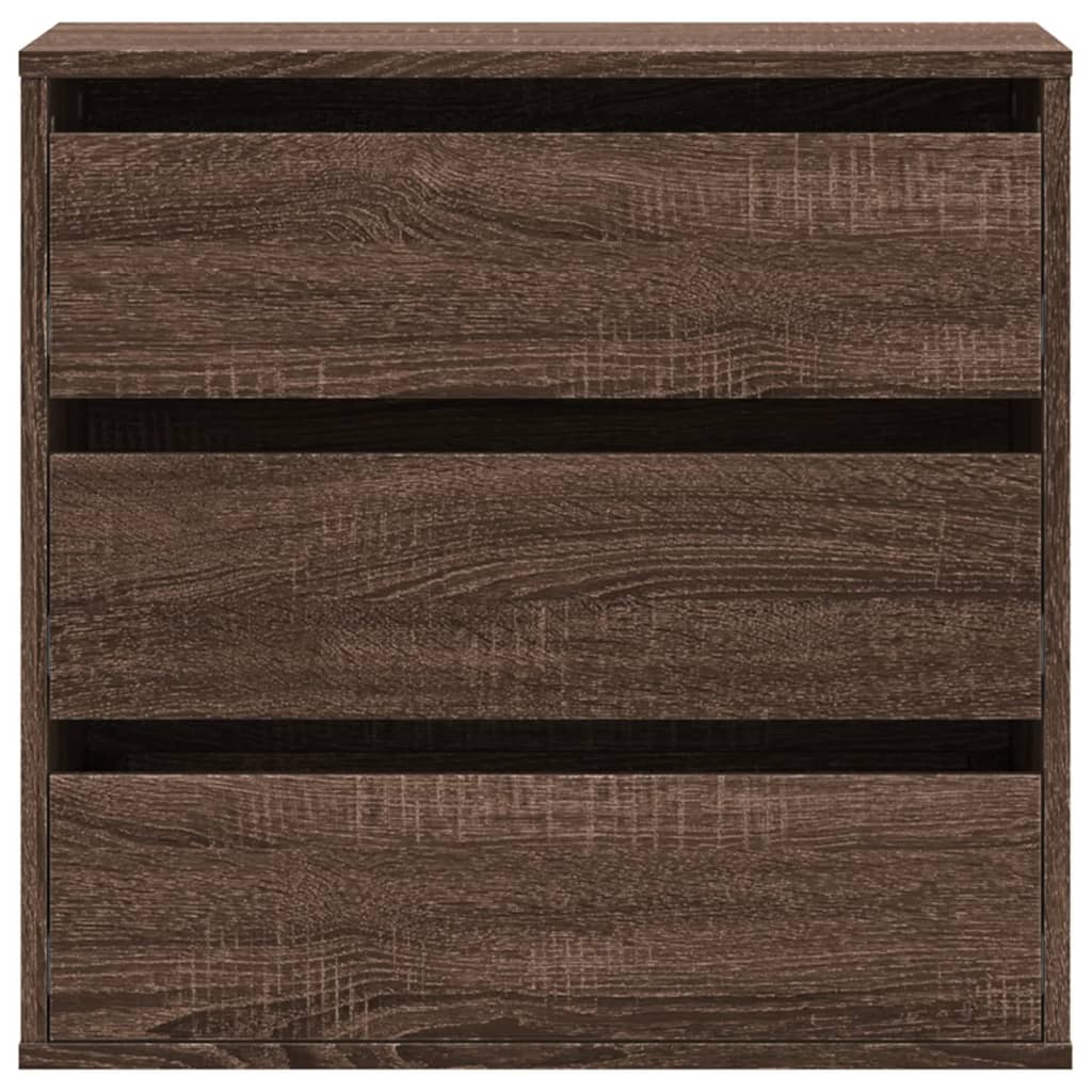 Cassettiera Angolo Rovere Marrone 60x41x58cm Legno Multistrato