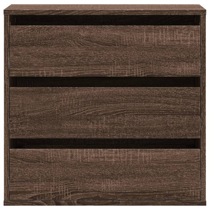 Cassettiera Angolo Rovere Marrone 60x41x58cm Legno Multistrato