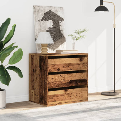 Cassettiera Angolare Legno Antico 60x41x58 cm Legno Multistrato