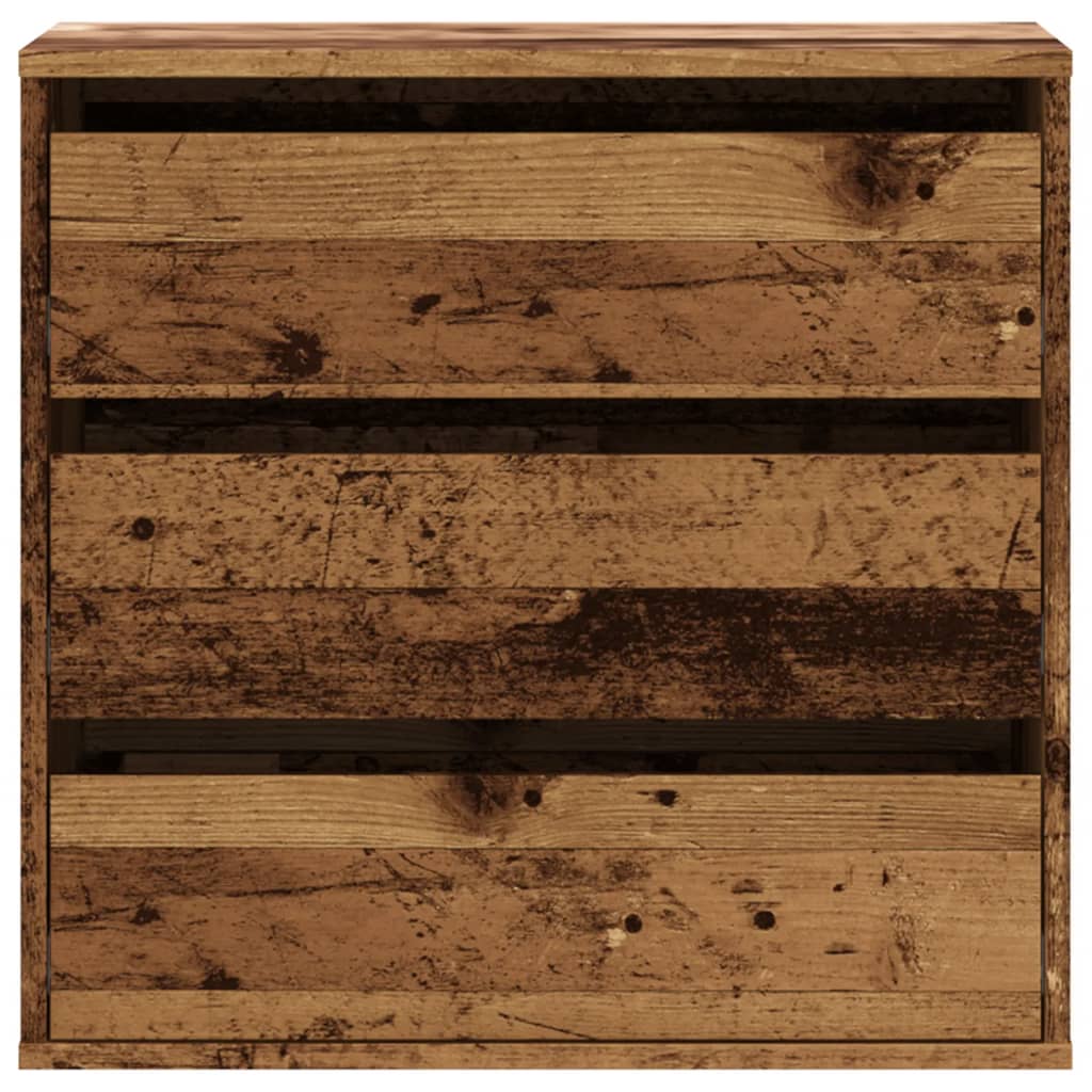 Cassettiera Angolare Legno Antico 60x41x58 cm Legno Multistrato
