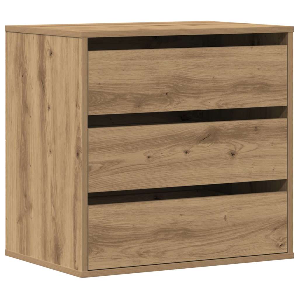 Cassettiera Angolare Rovere Artigianale 60x41x58cm Multistrato