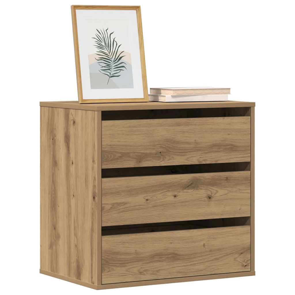 Cassettiera Angolare Rovere Artigianale 60x41x58cm Multistrato