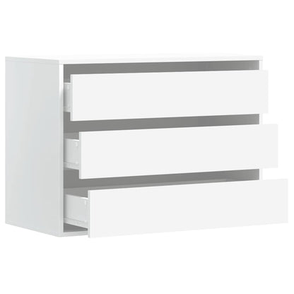 Cassettiera Bianca 80x41x58 cm in Legno Multistrato