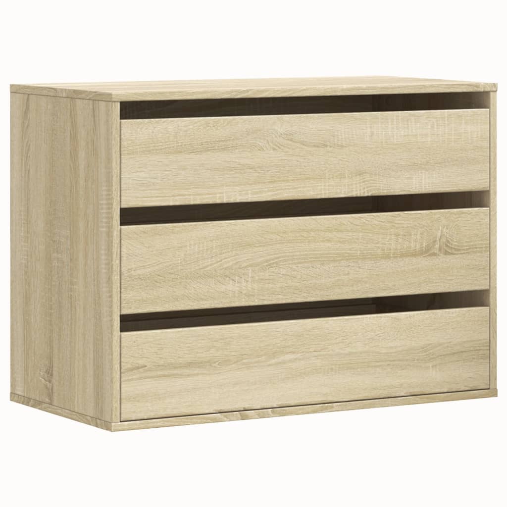 Cassettiera Angolare Rovere Sonoma 80x41x58cm Legno Multistrato