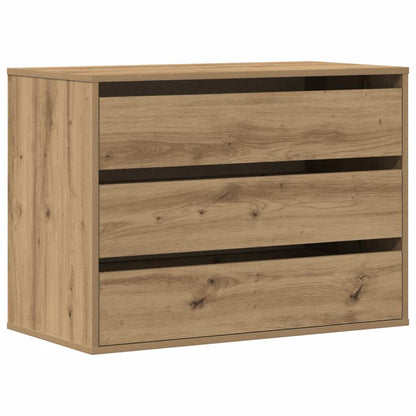 Cassettiera Angolare Rovere Artigianale 80x41x58cm Multistrato