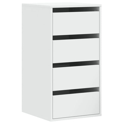 Cassettiera Bianca 40x41x76 cm in Legno Multistrato