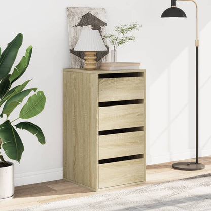 Cassettiera Angolare Rovere Sonoma 40x41x76cm Legno Multistrato