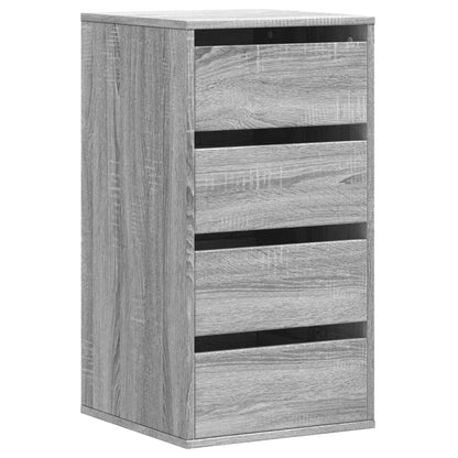 Cassettiera Angolare Grigio Sonoma 40x41x76cm Legno Multistrato