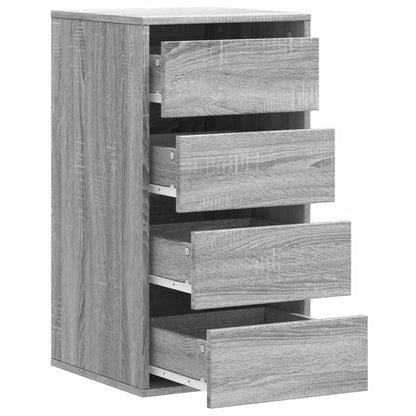 Cassettiera Angolare Grigio Sonoma 40x41x76cm Legno Multistrato