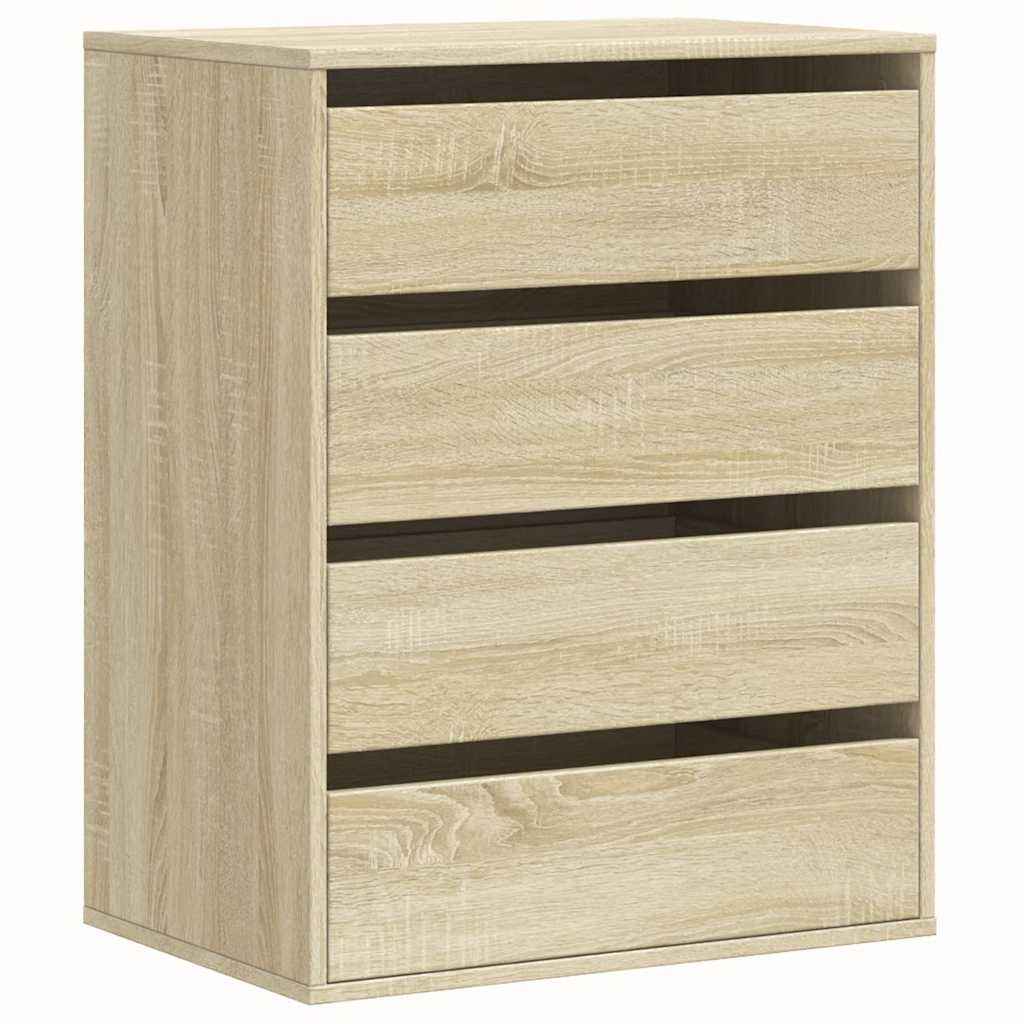 Cassettiera Angolare Rovere Sonoma 60x41x76cm Legno Multistrato