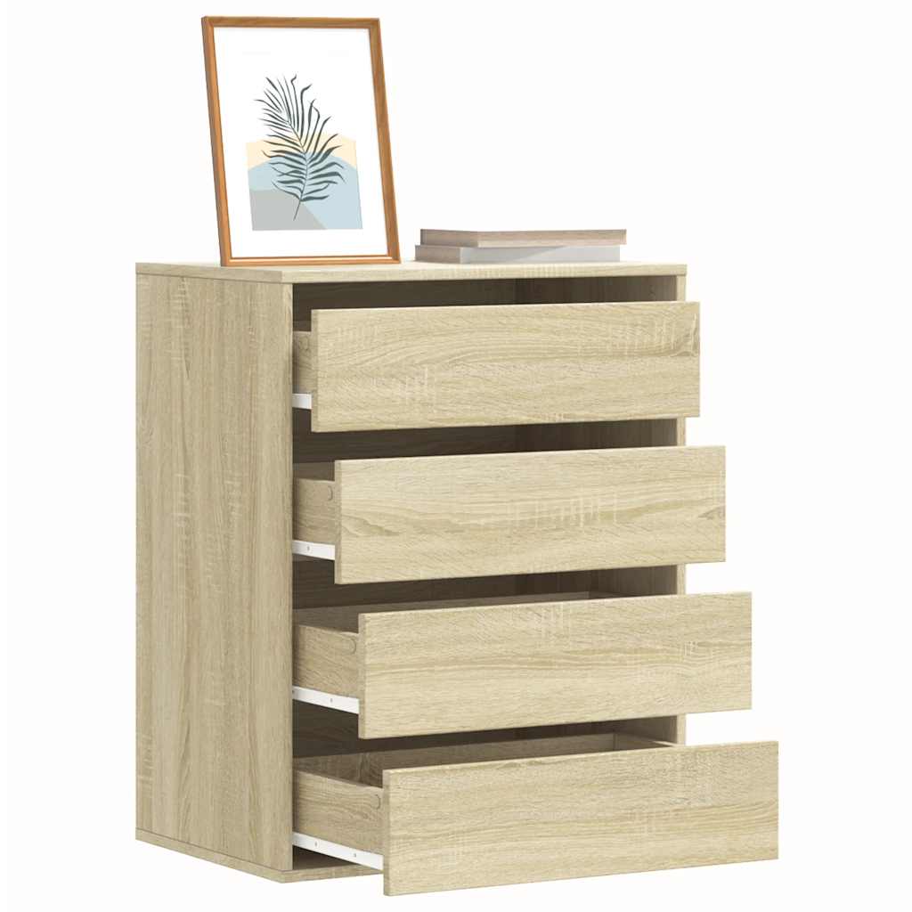 Cassettiera Angolare Rovere Sonoma 60x41x76cm Legno Multistrato