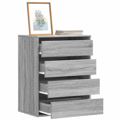 Cassettiera Angolare Grigio Sonoma 60x41x76cm Legno Multistrato
